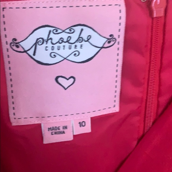 Red Phoebe Couture cocktail dress - Picture 2 of 3